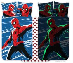 Brandmac Pókember Agility sötétben világító gyerek, ovis ágyneműhuzat 100x135cm, 40x (Spiderman 1053BL 100x135)