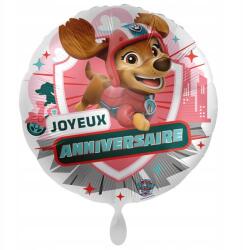 GoDan Mancs Őrjárat Liberty Joyeux Anniversaire fólia lufi 43 cm