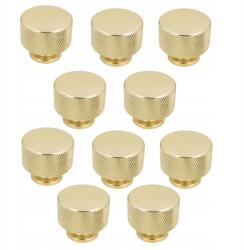 B&B 10 x Bútorgomb kerek fém Arany fiókos szekrénygombok (Z10 G113 ZL)