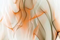 agmART Fotótapéta Absztrakt Fehér Narancs 3D 395x280 (Fototapety agmART)