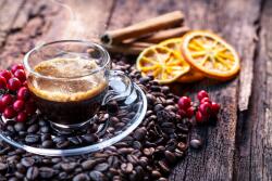 agmART Konyhai Fotótapéta Kávébab Bergamott Kávé (Fototapety agmART)