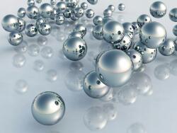 agmART Optikai Fotótapéta Gömbök Ezüst Fém Méretre (Fototapety agmART)