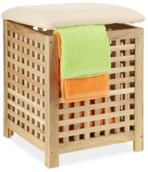  LAVAR Diófa Szennyestartó, Puff