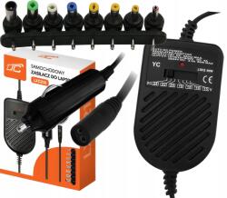 LTC Univerzális Autós Töltő Laptop Tápegység 80W 12/24V Csatlakozók (LXG210)