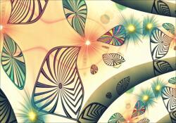 agmART Fotótapéta ajtóra vagy falra, levél mintás, hullámos, egyedi méretre (Fototapety agmART)