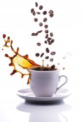 agmART Fotótapéta konyhába Fehér Kávés Csiésze 200x130 (Fototapety agmART)