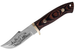 Depox Cutit de vanatoare, otel inoxidabil 420, DEPOX®, maner din lemn, husa cordura, 20 cm (0171)
