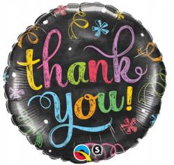 Qualatex Thank You Chalkboard fólia lufi 46 cm