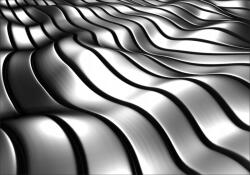 agmART Fotótapéta elegáns ezüst fém 3D tapéta (Fototapety agmART)