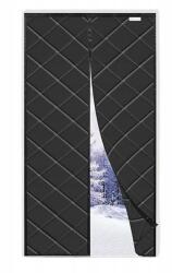  Függöny Hőszigetelő Függöny Ajtóra Mágneses Fekete 100x200 CM (X001VJB59H)