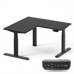 StableDesk Birou reglabil electric StableDesk L-Pro 90, 3 motoare, Ridica 150 kg, Forma de L, Controler cu Touchscreen, Ergonomic, 3 Functii de Memorie, Sistem A (SD-142-NE-D-NE-150x75-120x67)
