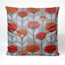 Takoy Bársony párnahuzat 45x45 red flowers 2