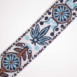 Takoy Hímzett heveder 5 cm levél kék