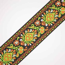 Takoy Hímzett heveder 5 cm folk narancssárga