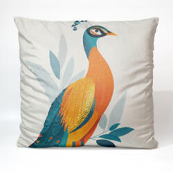 Takoy Bársony párnahuzat 45x45 elegáns páva