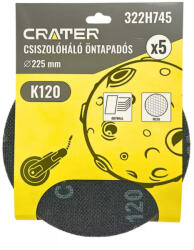 Crater csiszolóháló öntapadós 5db/csomag K120 (322H745)