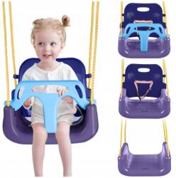 KRUMAD Kerti Hinta gyerekeknek, moduláris, otthoni, 3az1ben erős, biztonságos, kötélen (Huśtawka KMDW47)