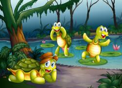 agmART Gyerek Fotótapéta Vidám Nindzsa Teknőcök (Fototapety agmART)