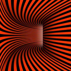 agmART Fotótapéta Absztrakció Alagút Piros Csíkok 200x130 (Fototapety agmART)