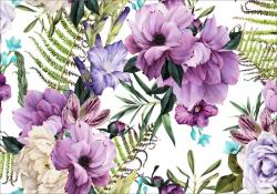  Fotótapéta festett virágok vintage retro 200x130 (FOTOTAPETA tapety do salonu sypialni 3D)