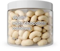 Vilgain Kesudió csokoládéban -⁠ kézzel szedett kesudió vastag csokoládéval bevonva, máz nélkül, kis tételben készítve a maximális frissesség érdekében