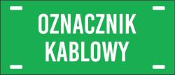  Kábeljelölő tábla gravírozott energia 3x7 zöld (Tabliczka piktogram)