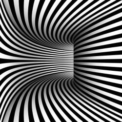 agmART Fotótapéta Absztrakt Alagút Fekete Csíkok 380x256 (Fototapety agmART)