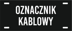  Kábeljelölő tábla gravírozott energia 3x7 fekete (Tabliczka piktogram)