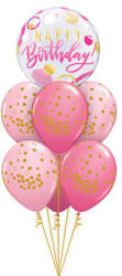  Héliumos luficsokor szülinapra, Happy Birthday - INGYENES GLS szállítással (LUFI846317)