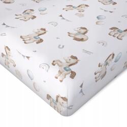 Bonjour Cherie Pamut gumis lepedő 60x120cm Lovak (5907701434330)