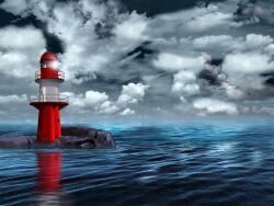 agmART Fotótapéta Tájkép Tenger Világítótorony 360x240 (Fototapety agmART)