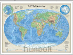  A Föld felszíne műanyag léccel 125x90 cm, papír