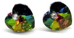 SZERELEM fülbevaló - 10 mm (VM zöld) (2021020419)