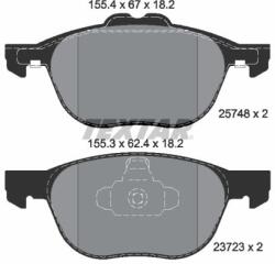 TEXTAR Frane, Set Placute Frana Disc (2574801)