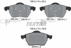 TEXTAR Frane, Set Placute Frana Disc (2301802)