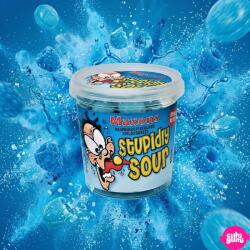 Maxons Stupidly Sour Tub Raspberry 75g - Brutálisan Savanyú Málna Keménycukorka