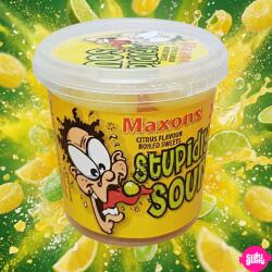 Maxons Stupidly Sour Tub Citrus Mix 100g - Savanyú Citrusos Keménycukorka