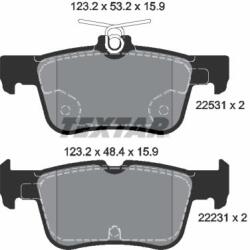 TEXTAR Frane, Set Placute Frana Disc (2253101)