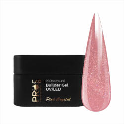  PRO-LAQ Premium Line - Egyfázisú Építő Zselé - Pink Crystal 50g