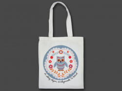  „A világ olyan… - baglyos vászontáska (CQ06244)