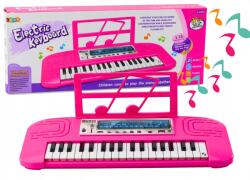 LEAN Toys Elektromos Zongora Gyerekeknek 36 Dallam Rózsaszín (18237)