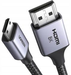 UGREEN Mini Hdmi Hdmi kábel, Ugreen, 8K 60 Hz robusztus 3D Hdr monitorhoz, 1 m (15514-ugreen)