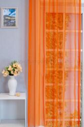 FüggönyFutár Webáruház Narancs színű voile függöny , egyedi méretre, készre varrjuk