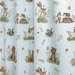 FüggönyFutár Webáruház Erdei állat mintás dimout sötétítő függöny, egyedi méretre, készre varrjuk