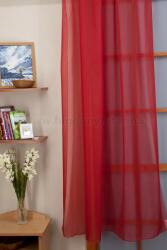 FüggönyFutár Webáruház Piros színű voile függöny, egyedi méretre, készre varrjuk - fuggonyfutar - 2 300 Ft