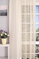 FüggönyFutár Webáruház Liliána-Vanília színű félorganza függöny, egyedi méretre, készre varrjuk