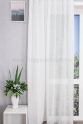 FüggönyFutár Webáruház Fehér színű, fényes cirkás szövésű sablet függöny, ólomzsinóros (régi cikkszám 1862-300), egyedi méretre, készre varrjuk