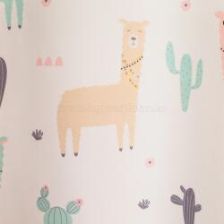 FüggönyFutár Webáruház Lama - Mentazöld gyerekszobai dekorfüggöny, egyedi méretre, készre varrjuk