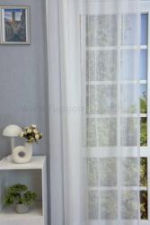 FüggönyFutár Webáruház Mirella - Fehér láncmintás jacquard függöny, egyedi méretre, készre varrjuk - fuggonyfutar - 3 700 Ft