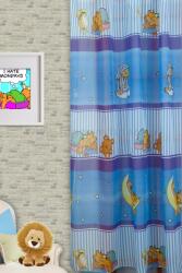 FüggönyFutár Webáruház Garfield nyomott mintás gyerekszobai voile függöny, egyedi méretre, készre varrjuk